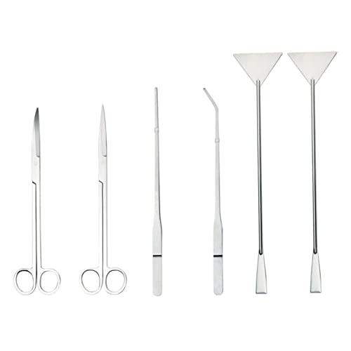 Yardwe Aquarium-reinigungsset 6-teilig Edelstahl-pinzette Schere Für Die Pflanzenpflege Yardwe Aquarium-reinigungsset 6-teilig Edelstahl-pinzette Schere Für Die Pflanzenpflege von Yardwe