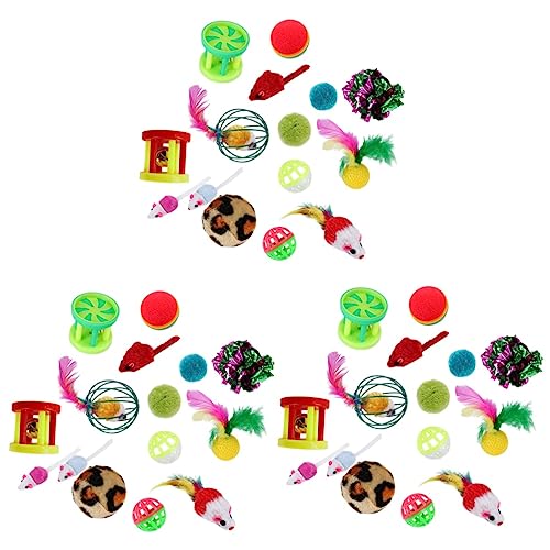 Yardwe 3 Sets Unterhaltsames Interaktives Katzenspielzeug Verschiedene Kätzchenspielzeuge Für Zuhause Kratzspielzeug Beißspielzeug 24 Stück * 3 Yardwe 3 Sets Unterhaltsames Interaktives Katzenspielzeug Verschiedene Kätzchenspielzeuge Für Zuhause Kratzspielzeug Beißspielzeug 24 Stück * 3 von Yardwe