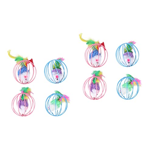 Yardwe 2sets Ratten Interaktives Versteckspielzeug Plüschmaus Für Katzen Katzenspielzeug Zum Necken Heimtierbedarf Kätzchen Teaser 4pcs*2 Yardwe 2sets Ratten Interaktives Versteckspielzeug Plüschmaus Für Katzen Katzenspielzeug Zum Necken Heimtierbedarf Kätzchen Teaser 4pcs*2 von Yardwe