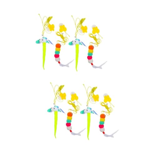 Yardwe 2sets Katzenspielzeug Interaktives Haushaltsspielzeug Hängendes Katzenspielzeug Zum Necken Für Kätzchenunterhaltung 4pcs * 2 Yardwe 2sets Katzenspielzeug Interaktives Haushaltsspielzeug Hängendes Katzenspielzeug Zum Necken Für Kätzchenunterhaltung 4pcs * 2 von Yardwe