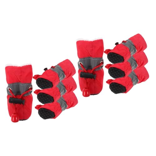Yardwe 8 STK rutschfeste Schuhe für Haustiere Pfote Welpenschuhe Hundeschuhe Schutz Stiefel Hündchen der Hund Haustierschuhe Stoff Yardwe 8 STK rutschfeste Schuhe für Haustiere Pfote Welpenschuhe Hundeschuhe Schutz Stiefel Hündchen der Hund Haustierschuhe Stoff von Yardwe