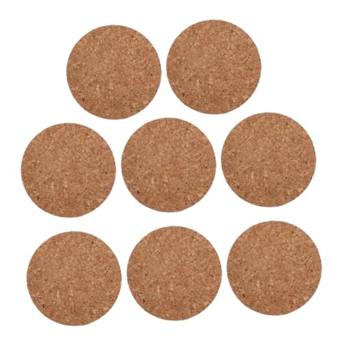 Yardwe 8 Stück Teiliges Korkdeckel Runde Holzstopfen für Glasvase für Hydroponik Mikrolandschaften und DIY Deko Projekte Passend für Blumenvasen und Terrarien von Yardwe