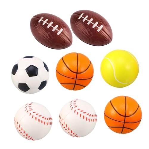 Yardwe 8 Stück Teiliges Trainingsball aus Langlebigem PU Schaumstoff Buntes Interaktives für Haustiere Fördert Spielerisches Training und Neugier bei Hunden und Katzen von Yardwe