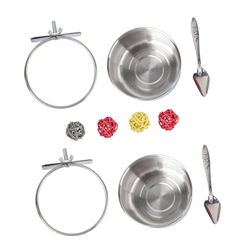 Yardwe 8stücke Teiliges Set Für Papageienfutter Mit Speziellen Futterlöffeln Und Schalen Für Von Vogelkäfigen Von Schnäbeln Yardwe 8stücke Teiliges Set Für Papageienfutter Mit Speziellen Futterlöffeln Und Schalen Für Von Vogelkäfigen Von Schnäbeln von Yardwe