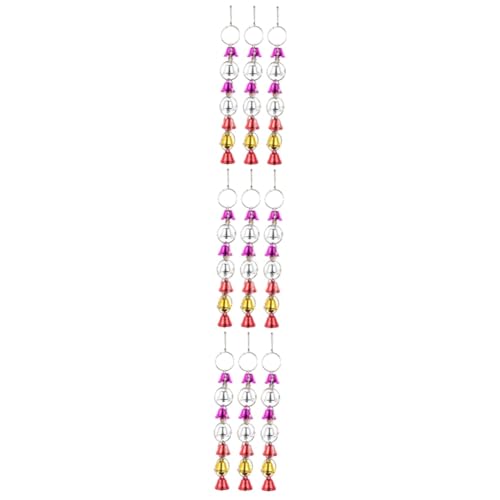 Yardwe 9 STK Bell Papagei Spielzeug Glockenspielzeug für Vögel Spielzeug für Haustiere Bird Toys papageienspielzeug während schmücken Glocke zum Aufhängen Glockendekor kauen Kegelschwanz Yardwe 9 STK Bell Papagei Spielzeug Glockenspielzeug für Vögel Spielzeug für Haustiere Bird Toys papageienspielzeug während schmücken Glocke zum Aufhängen Glockendekor kauen Kegelschwanz von Yardwe
