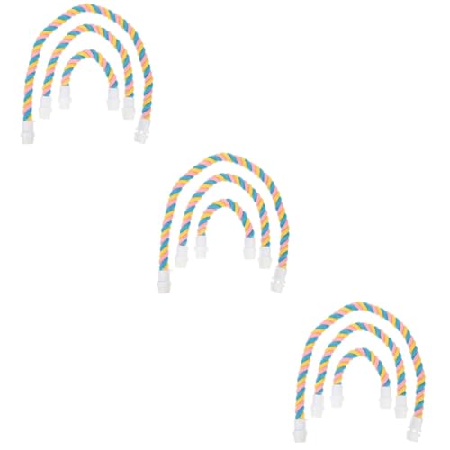 Yardwe 3sets Klettern Vögel Papagei Hängen Seile Spaß Baumwolle U-Form Seil Barsch Vogel Steht 3 Stücke * 3 Yardwe 3sets Klettern Vögel Papagei Hängen Seile Spaß Baumwolle U-Form Seil Barsch Vogel Steht 3 Stücke * 3 von Yardwe