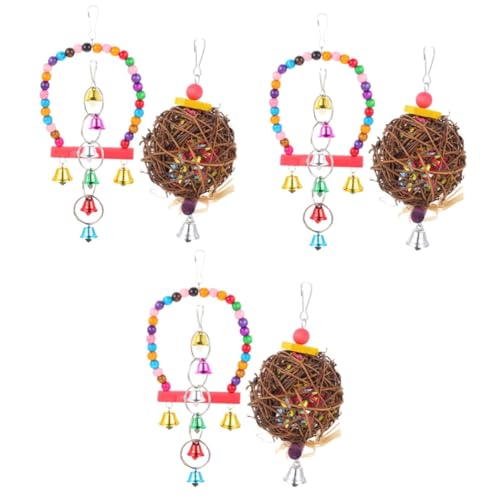 Yardwe 9stücke Teiliges Papageien-Spielzeug Kauspielzeug Für Vögel Lustige Und Interessante Hängespielzeuge Für Wellensittiche Und Andere Vögel Farbenfrohe Und Sichere von Yardwe