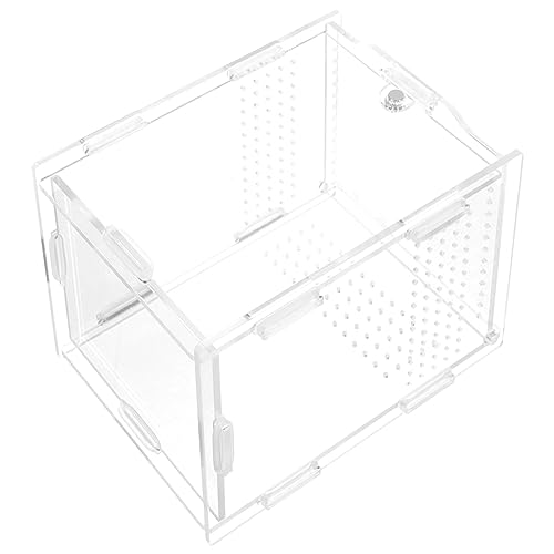 Yardwe Acryl -fütterungsbox Zucht Gecko Critter Klare Terrarien Groß Drinnen Reptilienhaut Schildkröte Reptilienbehälter Für Haustiere Reptilien-Terrarium-kit Schlange Fall Transparent von Yardwe