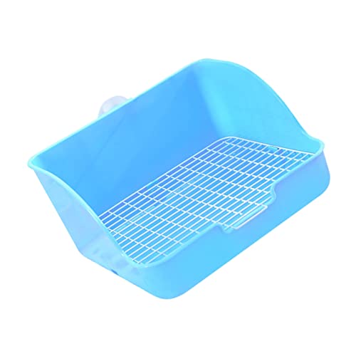 Yardwe Anti-Spray-Stuhl Hamster -Toilette Wurf Hasenstreu Tablett Häschen Toilette Kaninchen-Töpfchen Hasen-Katzentoilette Kaninchenstreu Pfanne Kaninchen-Trainingstöpfchen Plastik Blau Yardwe Anti-Spray-Stuhl Hamster -Toilette Wurf Hasenstreu Tablett Häschen Toilette Kaninchen-Töpfchen Hasen-Katzentoilette Kaninchenstreu Pfanne Kaninchen-Trainingstöpfchen Plastik Blau von Yardwe
