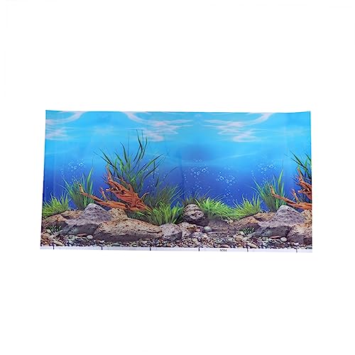 Yardwe Aquarium-hintergrundaufkleber Verdunkelungsaufkleber Klebstoff Schwarze Aufkleber Schwarzes Dekor Reptilienöl Tank-dekor Hintergrundpapier 3D Dreidimensional von Yardwe