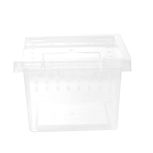 Yardwe Aufzuchtbox für Insekten Reptilienterrarium Reptiliengehäuse Reptilienbehälter aus Kunststoff Ausstellungsbehälter für Haustiere Reptilien-Kunststoffbehälter Plastik Transparent von Yardwe