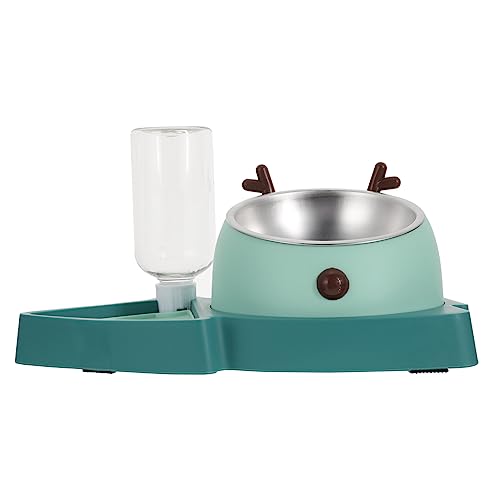 Yardwe Antischlingnapf Für Hunde Und Katzen Abnehmbarer Futter Wassernapf Aus Rutschfestes Design Geeignet Für Trocken Nassfutter Einfache Grün von Yardwe