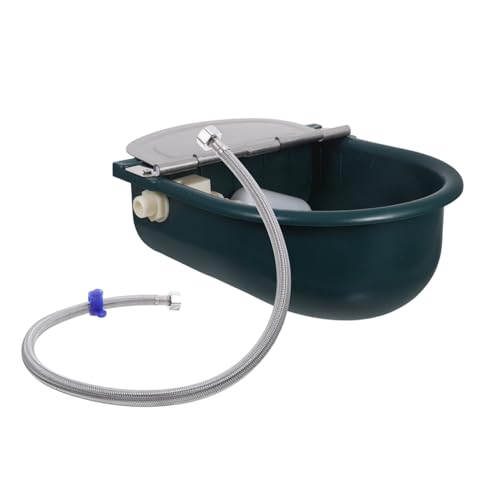 Yardwe Automatischer Trinknapf für Vieh aus Robustem Kunststoff mit Schwimmerventil und Edelstahl Schlauch Selbstbewässernder Tränketrog für Kühe Pferde Ziegen Schafe und Hunde Yardwe Automatischer Trinknapf für Vieh aus Robustem Kunststoff mit Schwimmerventil und Edelstahl Schlauch Selbstbewässernder Tränketrog für Kühe Pferde Ziegen Schafe und Hunde von Yardwe