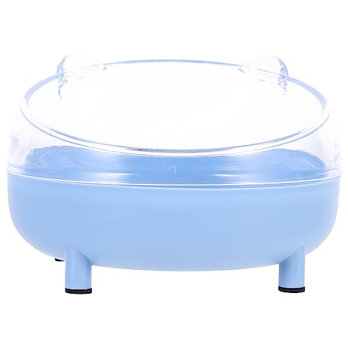 Yardwe Badebadsandbecken badewanne Transparentes Hamsterbad Kompaktes Hamsterbad zartes Hamsterbad Sandbad für Hamster Hamsterversorgung Hamster Sandbadbehälter Hamsterbedarf Plastik Blau von Yardwe