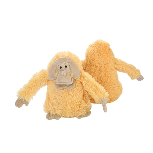 Yardwe Bissbeständiges Plüschspielzeug Für Gorilla Form Interaktives Kauspielzeug Für Welpen Fördert Und Zahnreinigung Für Unterwegs Gelb von Yardwe