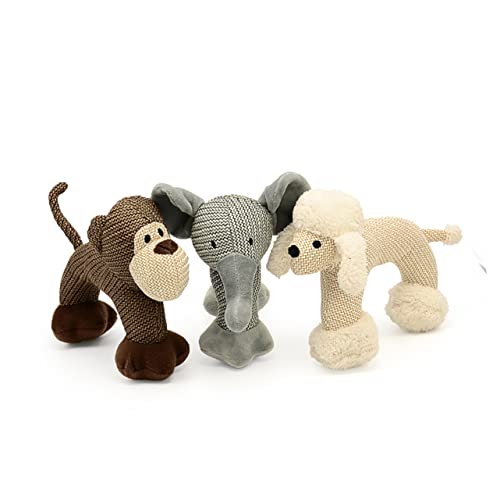 Yardwe Bissfestes Quietschspielzeug für Hunde Plüsch Elefant Leicht Kauspielzeug für Welpen Zahnpflege und Beschäftigung gegen Langeweile Yardwe Bissfestes Quietschspielzeug für Hunde Plüsch Elefant Leicht Kauspielzeug für Welpen Zahnpflege und Beschäftigung gegen Langeweile von Yardwe