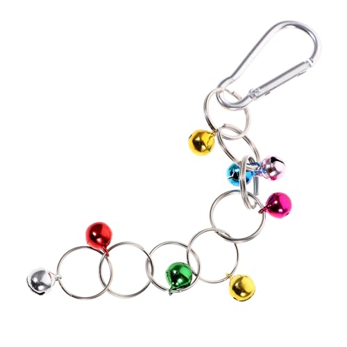 Yardwe Bunter Papageien-spielring Mit Glocke Hängendes Spielzeug Für Vögel Für Käfige Und Garten Robuster Metallring Einfacher Aufbau Fördert Abenteuerlust Und Spielvergnügen von Yardwe