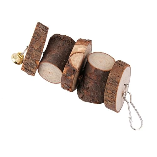 Yardwe Kauspielzeug Aus Natürlichem Holz Für Kleintiere Eichhörnchen Chinchillas Papageien Sicher Und Gesund 12 cm 5 cm Durchmesser Spielzeug Zum Zähneknirschen Für Haustiere von Yardwe