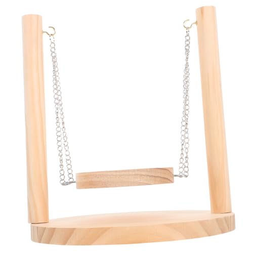 Yardwe Hamster Holzschaukel Spielzeug Kletter Und Ruheplatz Für Kleintiere Dekoratives Und Robustes Molar-Spielzeug Aus Holz Für Hamster Und Andere Kleine Haustiere Yardwe Hamster Holzschaukel Spielzeug Kletter Und Ruheplatz Für Kleintiere Dekoratives Und Robustes Molar-Spielzeug Aus Holz Für Hamster Und Andere Kleine Haustiere von Yardwe