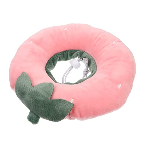 Yardwe Elisabeth Kreis Erholung Nach Katzenhalsbänder Kätzchen-Kragen Schild Körperpflege Krapfen Haustier Name Nacken Zapfen Katze Katzenhalsband Plüsch Rosa von Yardwe