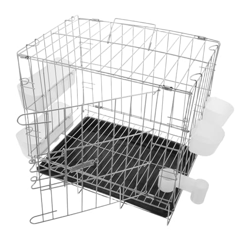 Yardwe Faltbarer Taubenkäfig Zur Zucht Und Paarung. Tragbarer Vogelkäfig Mit Futterschale Für Brieftauben, Papageien, Kanarienvögel, Kleine Vögel Yardwe Faltbarer Taubenkäfig Zur Zucht Und Paarung. Tragbarer Vogelkäfig Mit Futterschale Für Brieftauben, Papageien, Kanarienvögel, Kleine Vögel von Yardwe