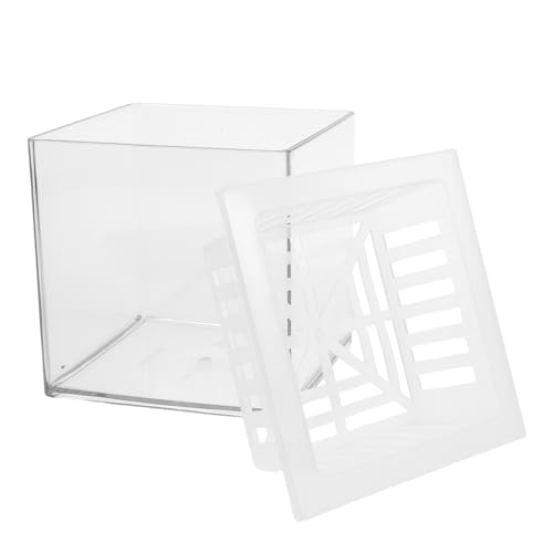 Yardwe Fischzucht Aquarienbehälter Transparentes Quadratisches Hydroponik Pflanzgefäß für Aquarienpflanzen für Desktop Dekoration und Microlandschaftenx Yardwe Fischzucht Aquarienbehälter Transparentes Quadratisches Hydroponik Pflanzgefäß für Aquarienpflanzen für Desktop Dekoration und Microlandschaftenx von Yardwe