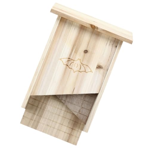 Yardwe Fledermausnest Aus Holz Fledermaushäuser Für Draussen Fledermaushaus Im Freien Jugend-baseballschläger Kleines Vogelhäuschen Für Draußen Haustier Für Hölzern von Yardwe