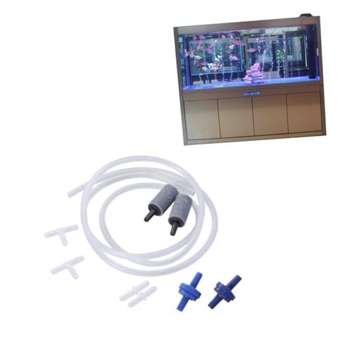 Yardwe 1m Aquarium Luftschlauch Standard Airline-Schlauch Stücken Verteileranschluss Gelenken Luftsteinen Stoppern Transparent Flexibel Für Luftpumpen-zubehör von Yardwe