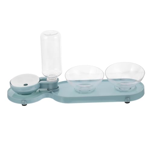 Yardwe Futternapf Für Haustiere Mit Doppelten Geneigten Schalen Und Wasserflasche Automatischer Wasserspender Für Katzen Transparente Futterstation Yardwe Futternapf Für Haustiere Mit Doppelten Geneigten Schalen Und Wasserflasche Automatischer Wasserspender Für Katzen Transparente Futterstation von Yardwe