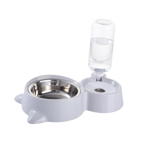 Yardwe Futternapf für Haustiere edelstahlschüsseln Stainless Steel Bowl Kleiner Wasserspender automatisches Wasser Katzennapf Katzennäpfe Futterautomat für Haustiere Hundefutter von Yardwe