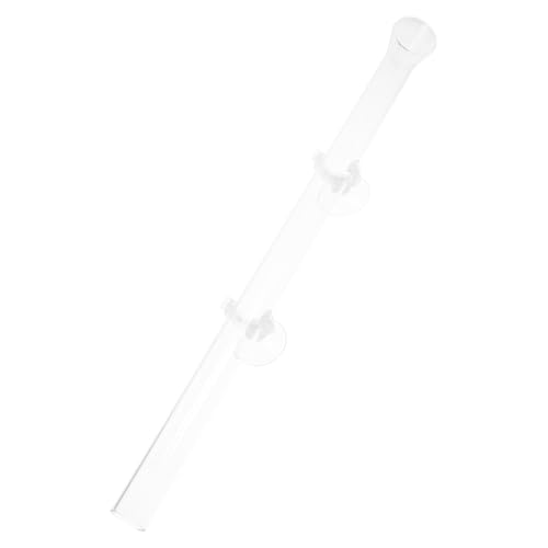 Yardwe Garnelen-futterröhre Für Aquarien – Acryl-futterspender Mit Tablett – 2 cm Durchmesser X 37 cm – Verhindert Das Verschütten Von Futter von Yardwe