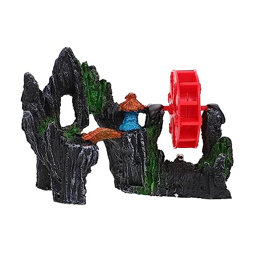 Yardwe Aquarium Ornamente Ish Tank Dekorationen Harz Wasser Rad Landschaft Steingarten Für Aquarium Yardwe Aquarium Ornamente Ish Tank Dekorationen Harz Wasser Rad Landschaft Steingarten Für Aquarium von Yardwe
