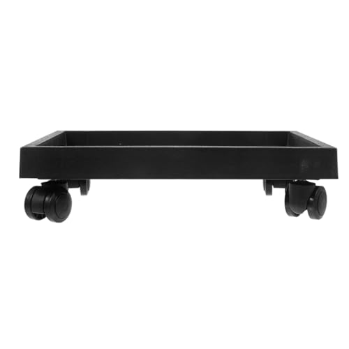 Yardwe Gartenhubwagen Warenkorb Mehrere Tablett Dollys Im Freien Kreis Rotierend Untersetzer Für Pflanzgefäße Stand Liner Fangen Anlage Pflanzen Deckel Feste Lenkrollen Gitter Black Sport von Yardwe
