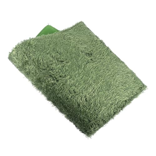 Yardwe Gefälschter Rasen Substratfolie Für Terrarien Fälschung Grasbelastung Reptilien Moos Gecko-substrat Künstlich Haustierlebensraum Weiche Matte Teppich Terrarienkissen Grün Baumwolle von Yardwe