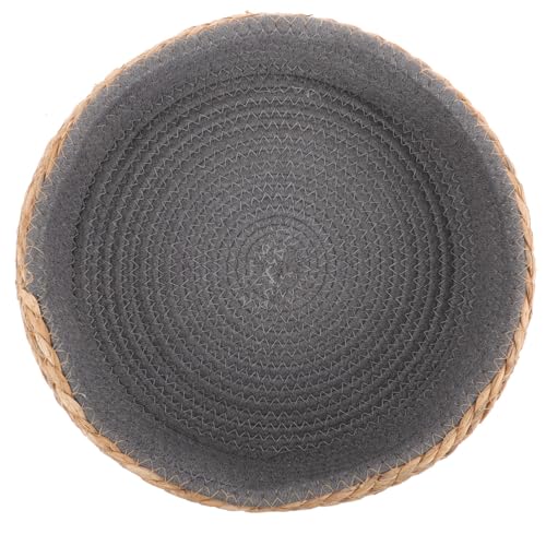 Yardwe Geflochtenes Katzenbett Kleiner Weidenbettkorb Mit Weichem 38 1 cm Handgefertigtes Geflochtenes Rundes Welpensofa Haustierschlafbett Für Hunde Katzen Kätzchen Im von Yardwe