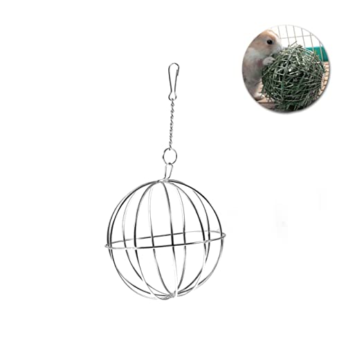 Yardwe Futterspender Für Kleintiere Ratten Meerschweinchen Kaninchen Edelstahl-hängespielzeug Mit Eisenhaken Stressabbau Spielspaß Für Haustiere Als Heu Und Snackball Yardwe Futterspender Für Kleintiere Ratten Meerschweinchen Kaninchen Edelstahl-hängespielzeug Mit Eisenhaken Stressabbau Spielspaß Für Haustiere Als Heu Und Snackball von Yardwe