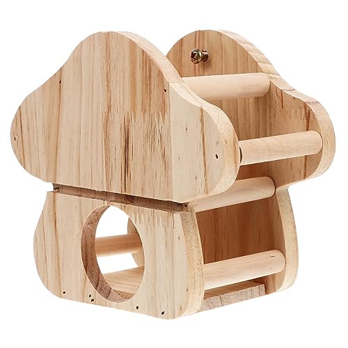 Yardwe Grasständer Aus Holz Haustiere Hase Käfig Halter Groß Drinnen Nahrungssuche Heu Für Kaninchen Im Freien Hängend Kaninchen -heu -Rack Gestell Heufütterung Hölzern von Yardwe