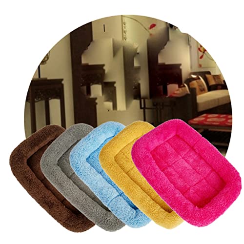 Yardwe Graues Plüsch-haustierbett Für Welpen Warmes Haustierhaus wasserdichte Unterseite Herausnehmbare Matte s Komfortables Hundebett Für Hunde Und Katzen von Yardwe