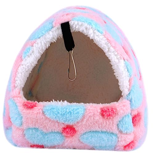 Yardwe Hängendes Hamsterbett Mit Wärmeisolierung Winterfreundliche Geruchsneutrale Hängematte Für Kleine Haustiere Inklusive Metallhaken Für Käfige Von Hamstern Und Zwerghamstern von Yardwe
