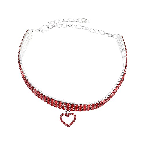 Yardwe Hundehalsband Aus Kette Mit Herzanhänger Und Strasssteinen Haustierhalsband Welpenhalsband Langlebiges Material Leicht Zu Reinigen Und Wiederverwendbar Yardwe Hundehalsband Aus Kette Mit Herzanhänger Und Strasssteinen Haustierhalsband Welpenhalsband Langlebiges Material Leicht Zu Reinigen Und Wiederverwendbar von Yardwe