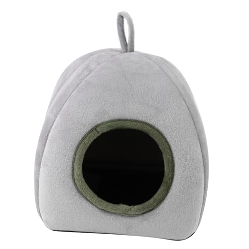 Yardwe Hamster Plüsch Schlafnest Für Winter Gemütliches Haustier Nest Für Kleine Tiere Zum Ausruhen Und Spielen Mit Aufhängemöglichkeit von Yardwe