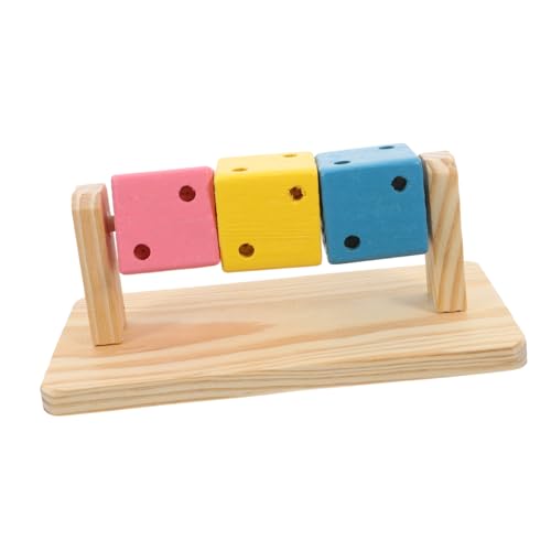 Yardwe Chinchilla-Spielzeug Natürliches Holz Hamster-kauspielzeug Interaktives Haustierspielzeug Kleintier-bereicherungsspielzeug von Yardwe