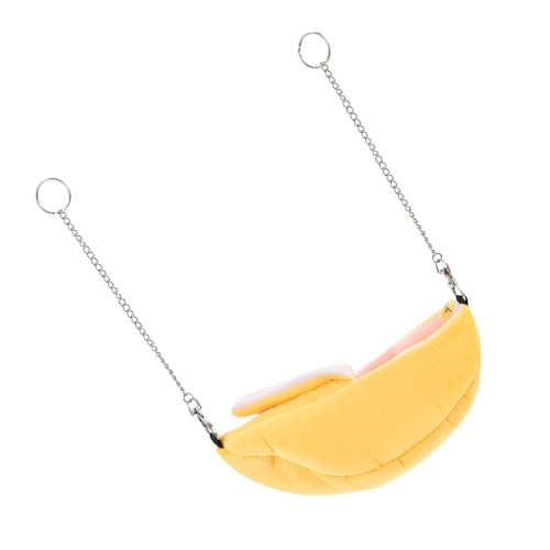 Yardwe Bananen Hamsterbett Haus Hängematte Kleintier Schlafnest Baumwolle Füllung Wärmeisolierung Käfig Zubehör Für Hamster Mäuse Eichhörnchen von Yardwe