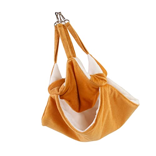 Yardwe Lovely Hamster Hängematte Für Kleine Haustiere Weiche Warme Schlafgelegenheit Orange Für Hamster Und Meerschweinchen Dekoration Für Käfige von Yardwe