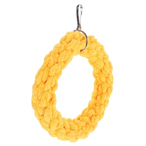 Yardwe Hamster Schaukel Vogelbarsch Futter für Vogelkäfige Hängematte Hamster hamsterspielzeug Nymphensittichschaukel Käfigschaukel für Sittiche Baumwollseil Yellow Yardwe Hamster Schaukel Vogelbarsch Futter für Vogelkäfige Hängematte Hamster hamsterspielzeug Nymphensittichschaukel Käfigschaukel für Sittiche Baumwollseil Yellow von Yardwe
