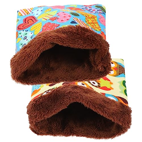 Yardwe Hamster Schlafsack Warme Tasche Für Hamster Eichhörnchen Bett Liefert Zufällige Stil von Yardwe