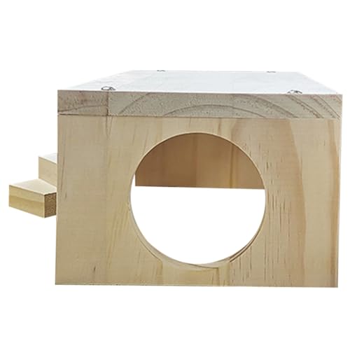 Yardwe Hamster-Treppensprungplattform Welpe Hamster Mehrkammerversteck Hamsterkäfig für Zwerghamster Netz nager kleintierspielzeug Igel Spielbrett Hamsterspielplattform hölzern Yardwe Hamster-Treppensprungplattform Welpe Hamster Mehrkammerversteck Hamsterkäfig für Zwerghamster Netz nager kleintierspielzeug Igel Spielbrett Hamsterspielplattform hölzern von Yardwe