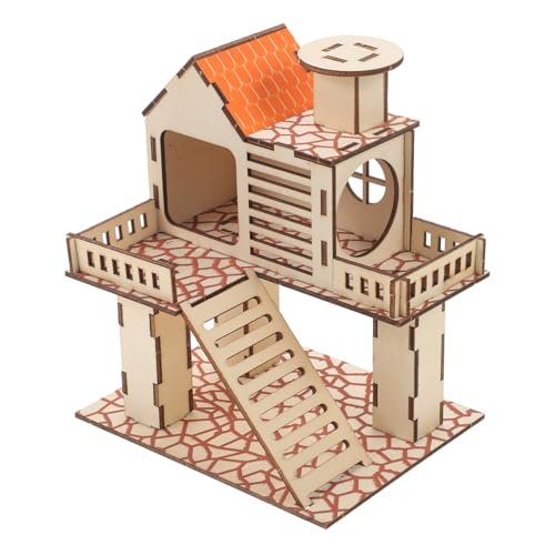 Yardwe Hamster Supply Holz Kleintiere Hideout Hamster Hideout Habitate Übung Entspannung Spielzeug von Yardwe