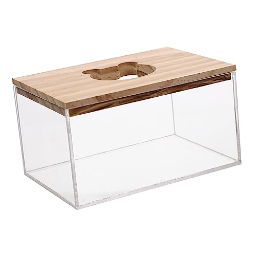 Yardwe Hamster Badezimmer Mit Transparentem Sandbad Multifunktionale Badewanne Toilette Für Kleintiere Einfach Zu Reinigen Geruchsfrei Für Hamster Und Chinchillas von Yardwe