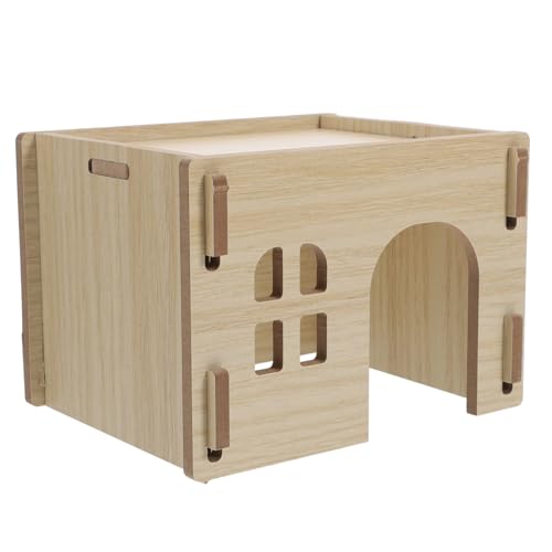 Yardwe Hamsterhaus aus Holz mit Futter und Tränkeplattform Versteck für Kleine Haustiere Wie Chinchillas und Pflegeleicht und Langlebig Yardwe Hamsterhaus aus Holz mit Futter und Tränkeplattform Versteck für Kleine Haustiere Wie Chinchillas und Pflegeleicht und Langlebig von Yardwe